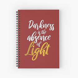 Darkness is the absence of Light Laptop Skin