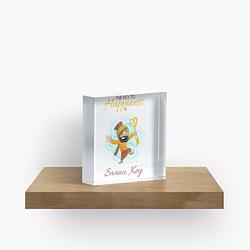 Key to Happiness Acrylic Block