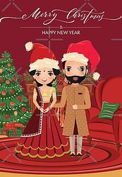 Merry Christmas from Indian Couple