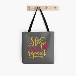 Eat Sleep Garba Repeat Tote Bag