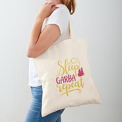 Eat Sleep Garba Repeat Tote Bag