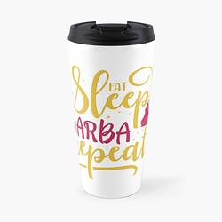 Eat Sleep Garba Repeat Travel Mug