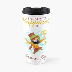 Key to Happiness Travel Mug